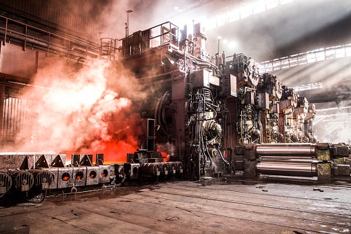 TATA Steel IJmuiden, charging the basic oxygen furnace